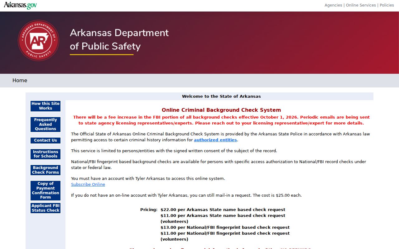 Arkansas background check system beside Izard County court case records
